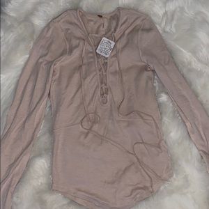 Free people lace up top sz XS